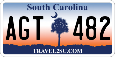 SC license plate AGT482