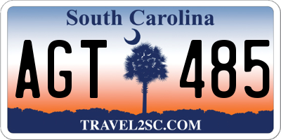 SC license plate AGT485