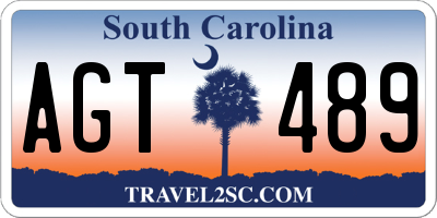 SC license plate AGT489