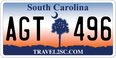 SC license plate AGT496