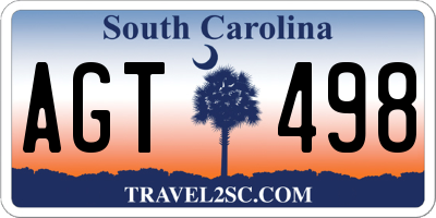 SC license plate AGT498
