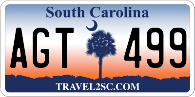 SC license plate AGT499