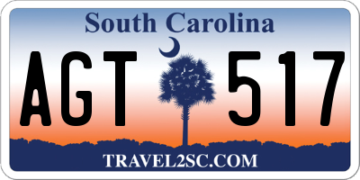 SC license plate AGT517