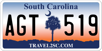 SC license plate AGT519