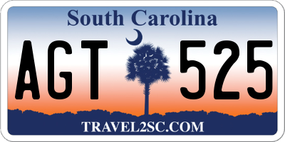 SC license plate AGT525