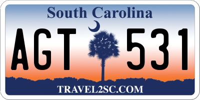 SC license plate AGT531