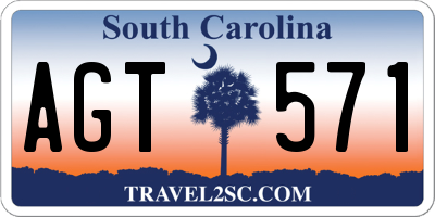 SC license plate AGT571