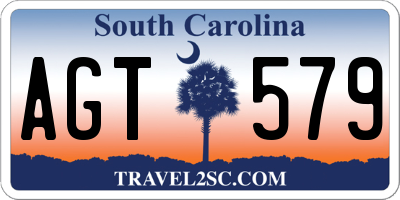 SC license plate AGT579