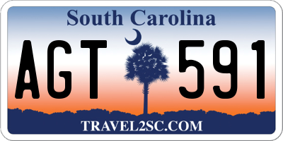 SC license plate AGT591