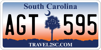 SC license plate AGT595