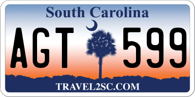 SC license plate AGT599