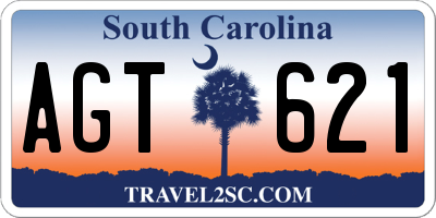 SC license plate AGT621