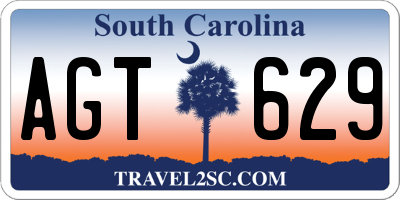 SC license plate AGT629
