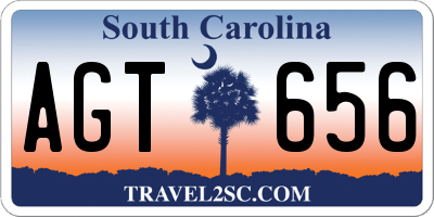 SC license plate AGT656