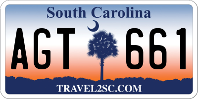 SC license plate AGT661