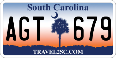 SC license plate AGT679