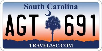 SC license plate AGT691