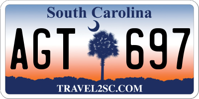 SC license plate AGT697