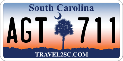 SC license plate AGT711