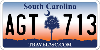 SC license plate AGT713
