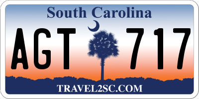 SC license plate AGT717