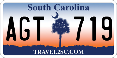 SC license plate AGT719
