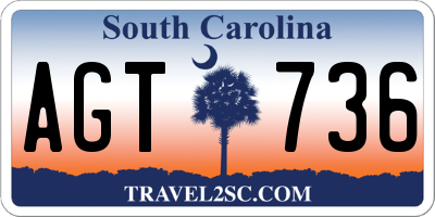 SC license plate AGT736