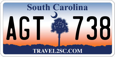 SC license plate AGT738