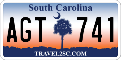 SC license plate AGT741