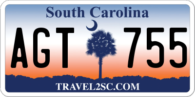 SC license plate AGT755