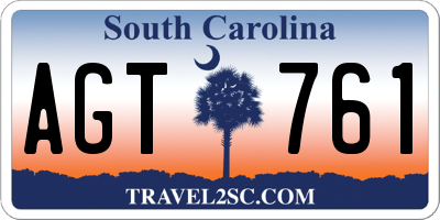 SC license plate AGT761