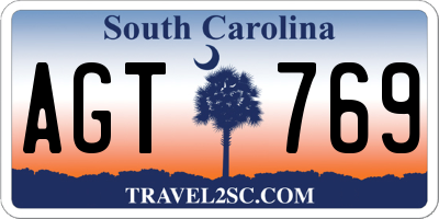 SC license plate AGT769