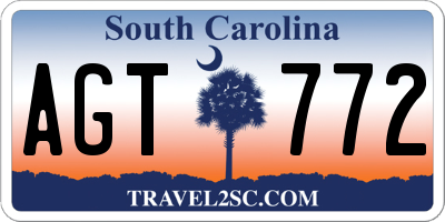 SC license plate AGT772