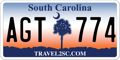SC license plate AGT774