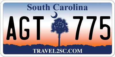 SC license plate AGT775