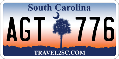 SC license plate AGT776