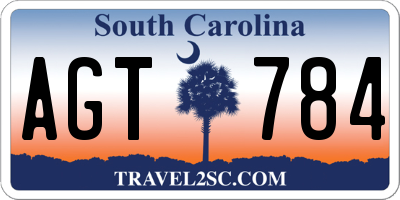 SC license plate AGT784