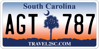 SC license plate AGT787