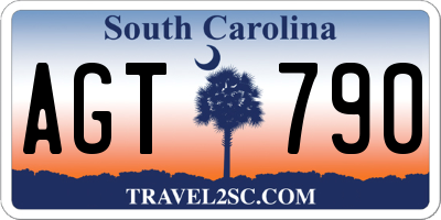 SC license plate AGT790