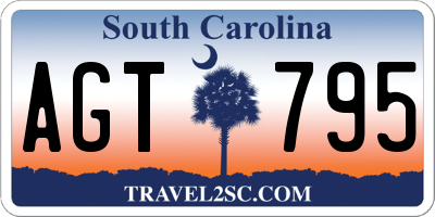 SC license plate AGT795