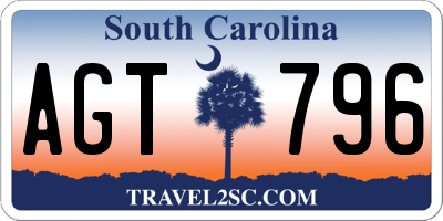 SC license plate AGT796