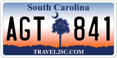 SC license plate AGT841