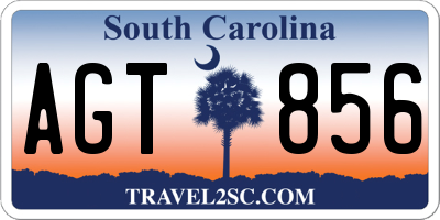SC license plate AGT856