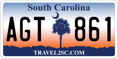 SC license plate AGT861