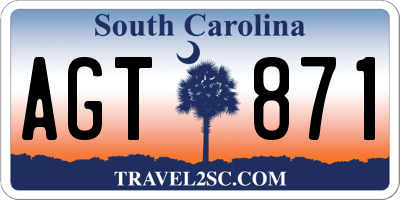 SC license plate AGT871