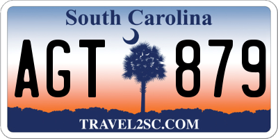 SC license plate AGT879