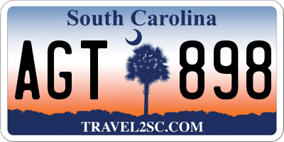 SC license plate AGT898