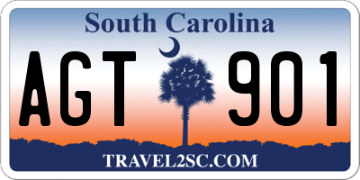 SC license plate AGT901