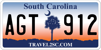 SC license plate AGT912