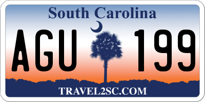 SC license plate AGU199